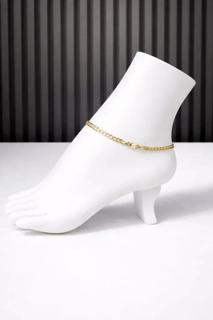 Double-edged ankle bracelet