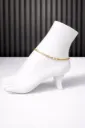 Double-edged ankle bracelet