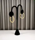 Snow-set Twisted Hoops #2